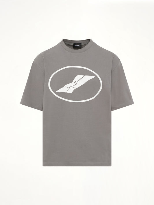 We11done Print T-Shirt in Grey