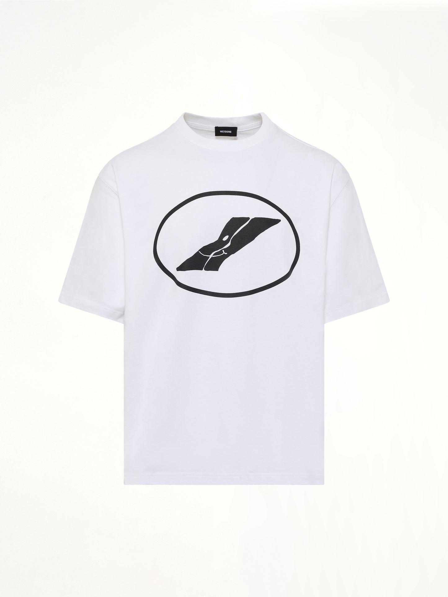 We11done Print T-Shirt in White