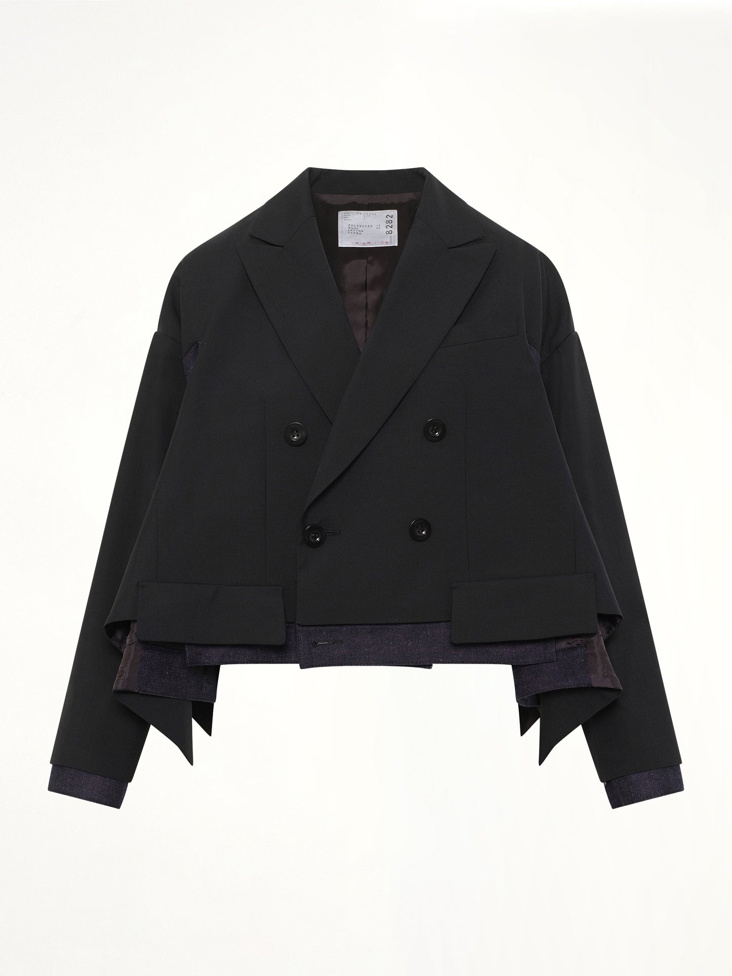 Suiting x Denim Jacket in Black/Indigo