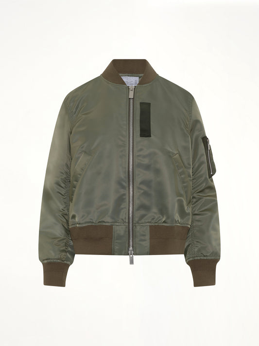 Nylon Twill Blouson in Khaki