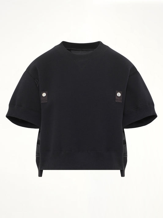 Sponge Sweat Short Sleeve Pullover in Black