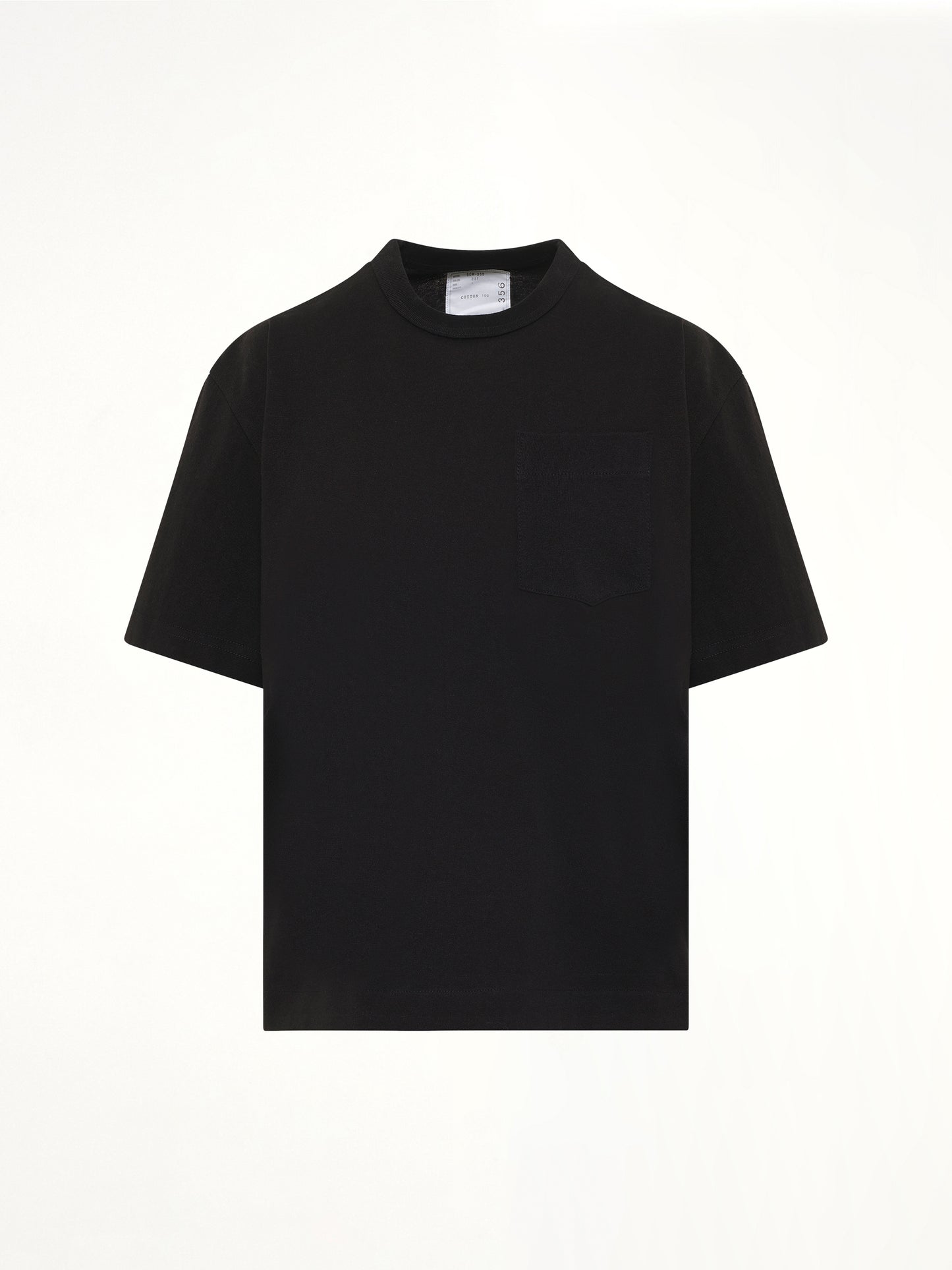 S Cotton Jersey T-Shirt in Black
