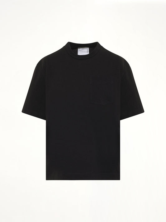 S Cotton Jersey T-Shirt in Black