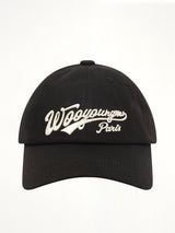 Baseball Logo Cap in Black