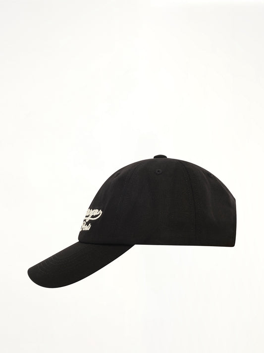 Baseball Logo Cap in Black