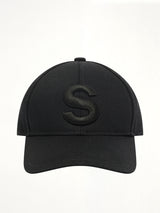 S Denim Cap in Black