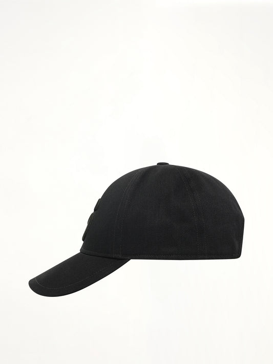 S Denim Cap in Black