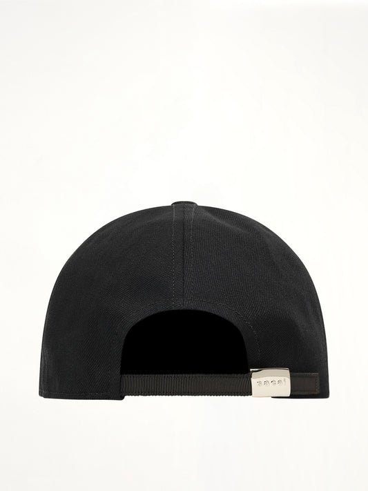 S Denim Cap in Black