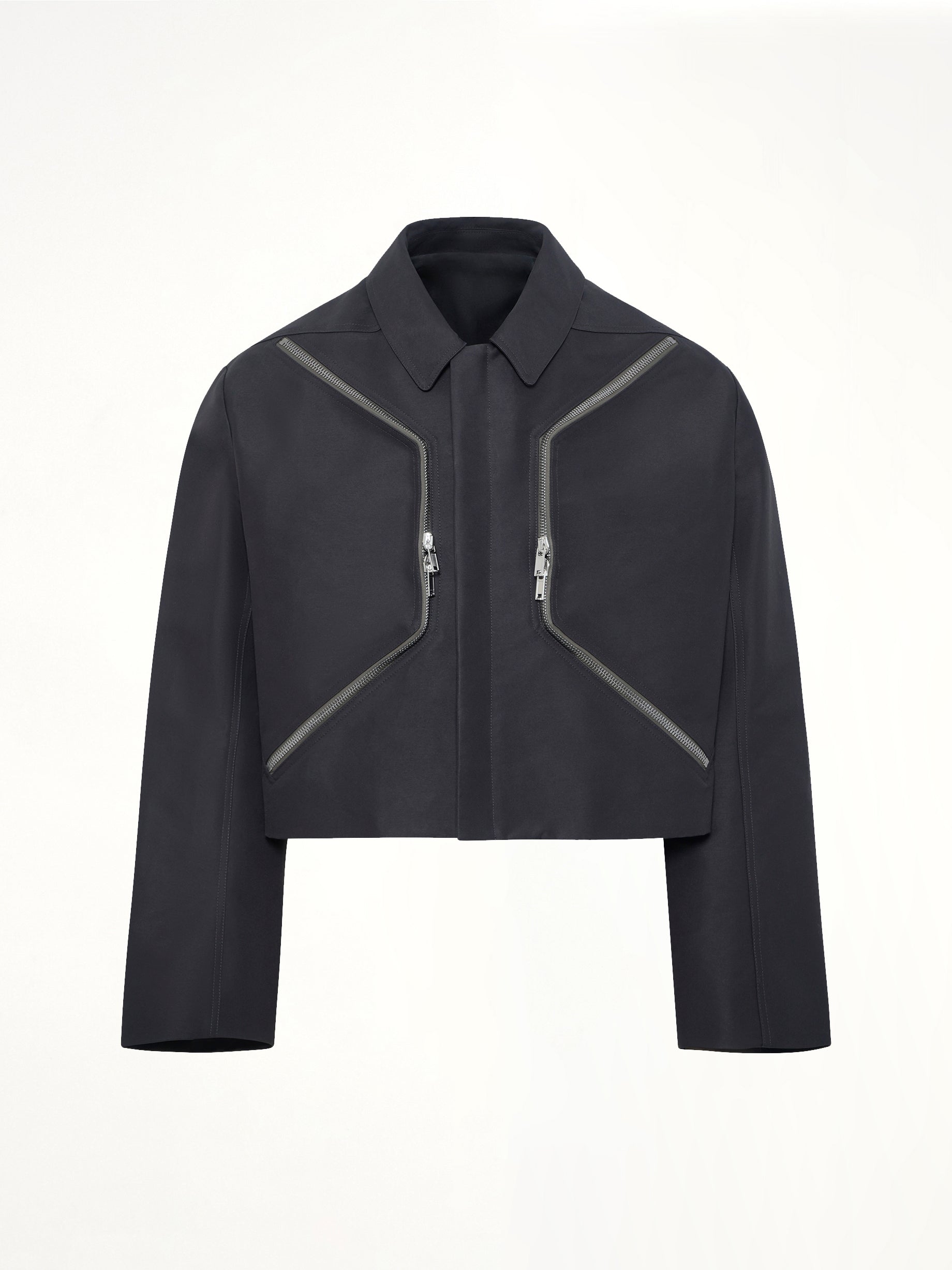 Woven Heizer Mac Jacket in Black