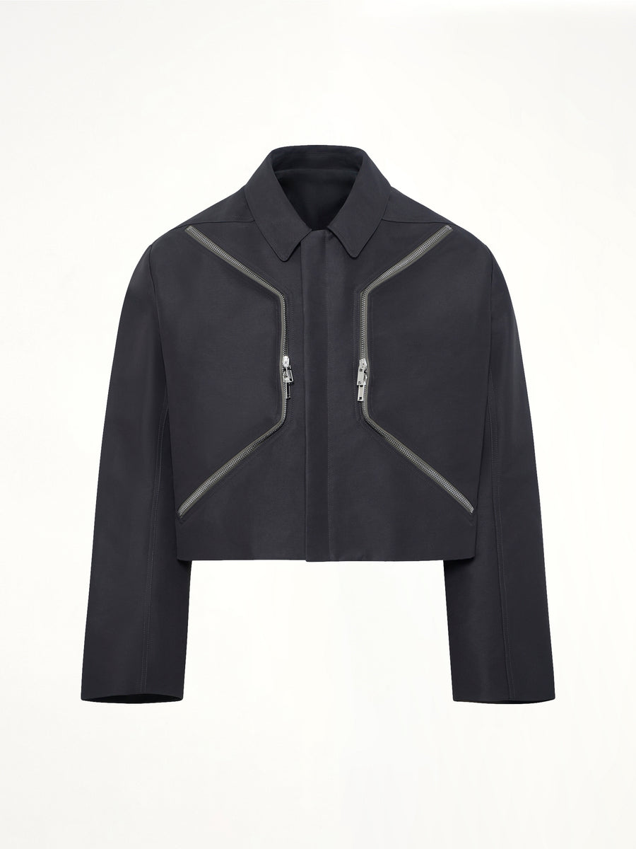 Woven Heizer Mac Jacket in Black
