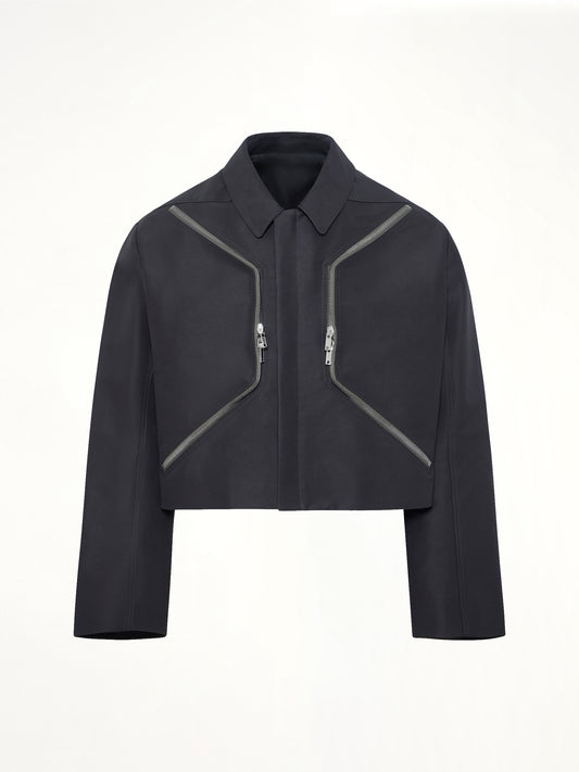 Woven Heizer Mac Jacket in Black