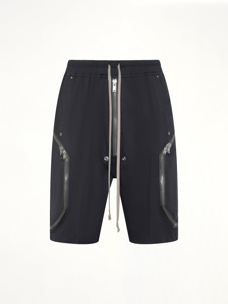 Cotton Twill Heizer Shorts in Black