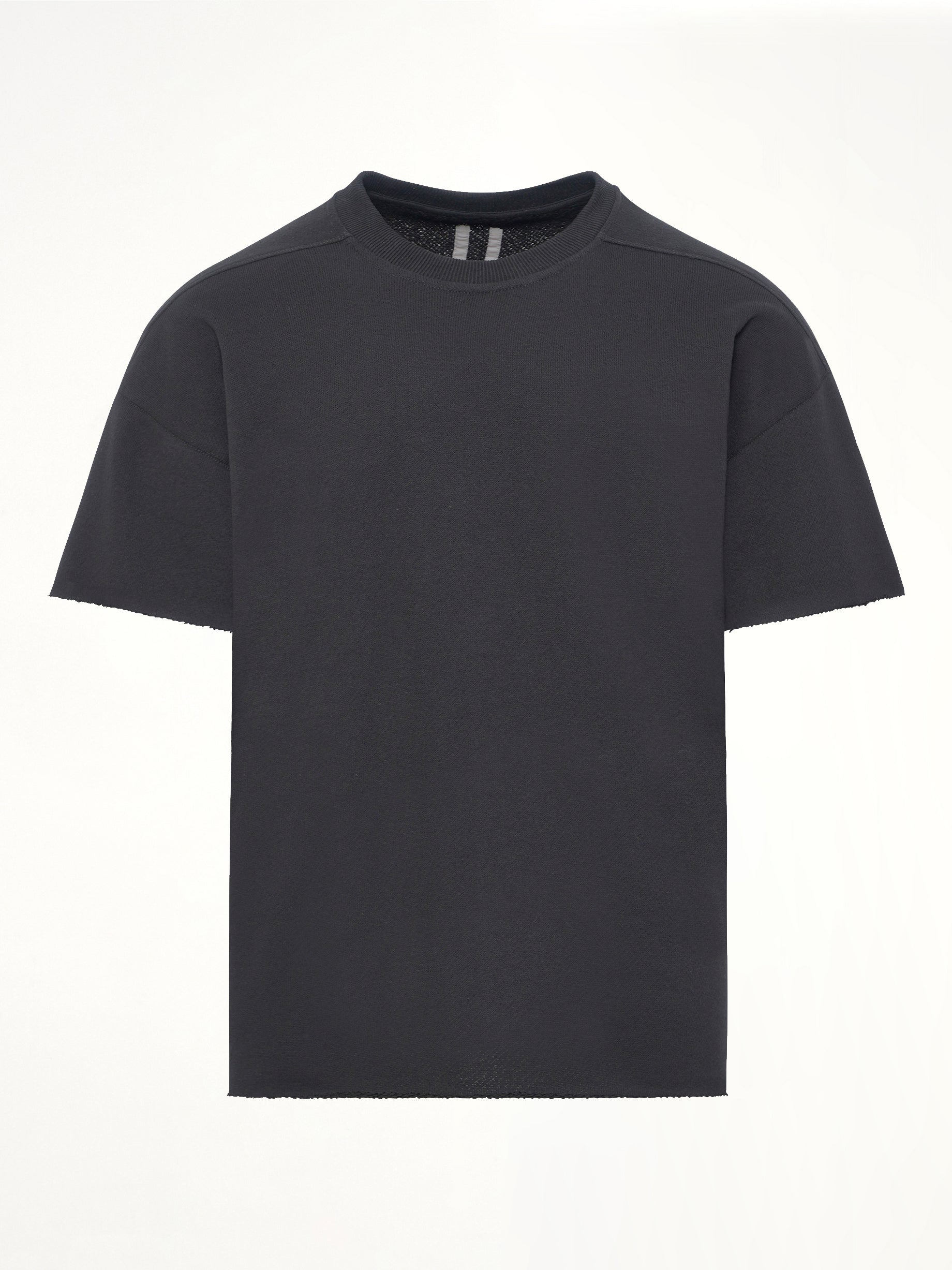 RICK OWENS Light Tommy T-Shirt in Black Product Photo from MARAIS