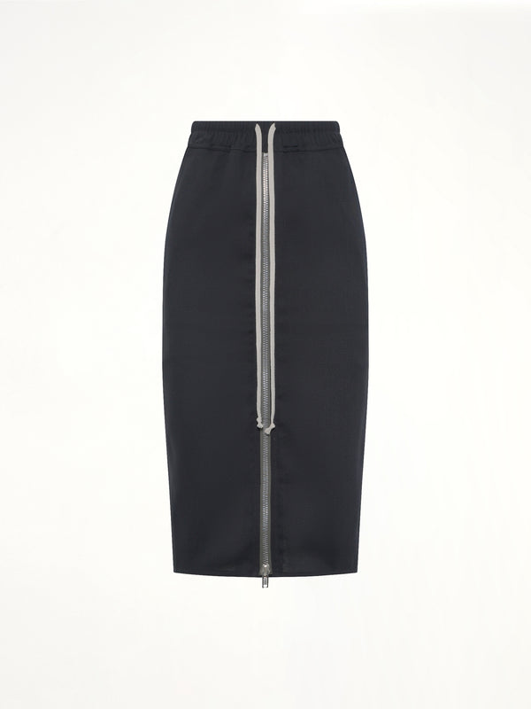 Zipped Short Pillar in Black