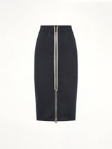 Zipped Short Pillar in Black