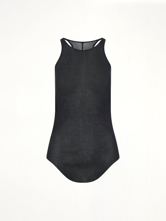 Basic Rib Tank in Black