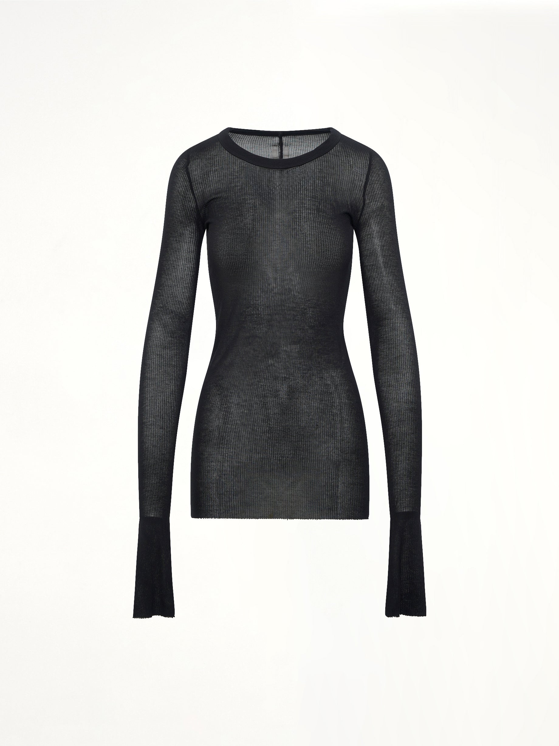 RICK OWENS , Rib LS T in Black Product Photo from MARAIS