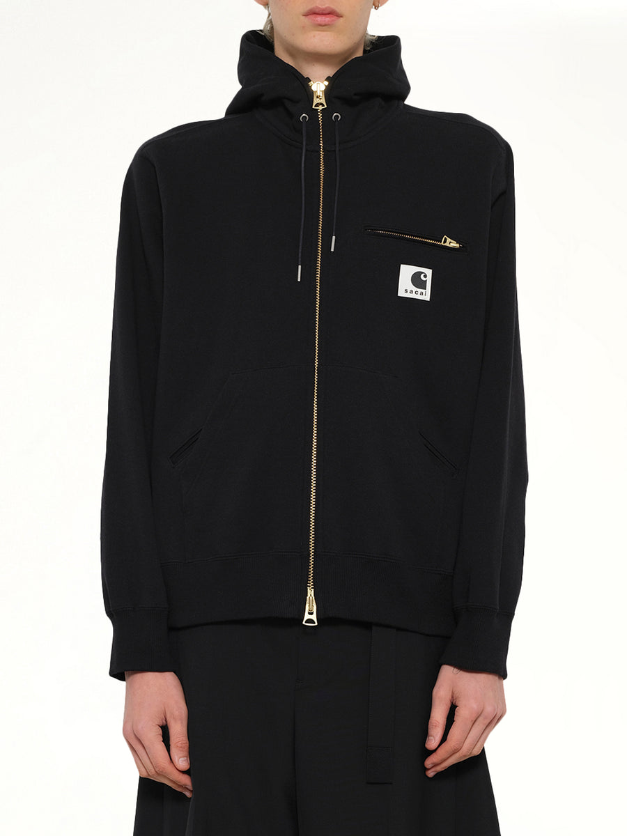 Carhartt WIP Cotton Jersey Hoodie in Black