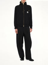 Carhartt WIP 黑色棉质平纹针织连帽衫