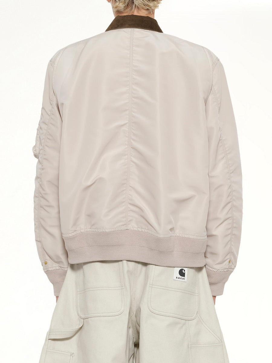 Carhartt WIP Nylon Twill x Duck Blouson in Ivory