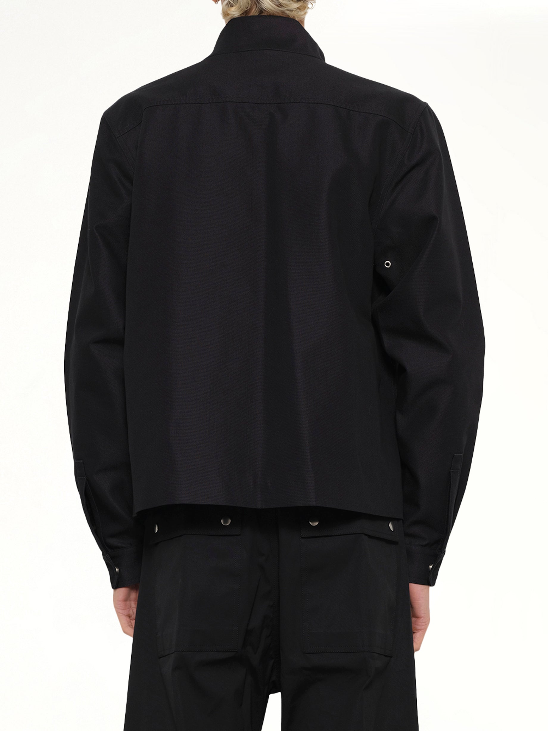 RICK OWENS , LPM Jacket in Black Back View from MARAIS