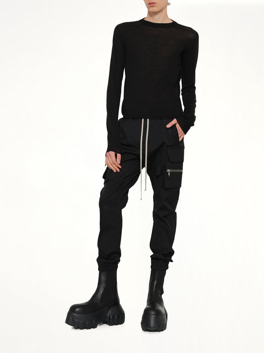 Cropped Biker in Black