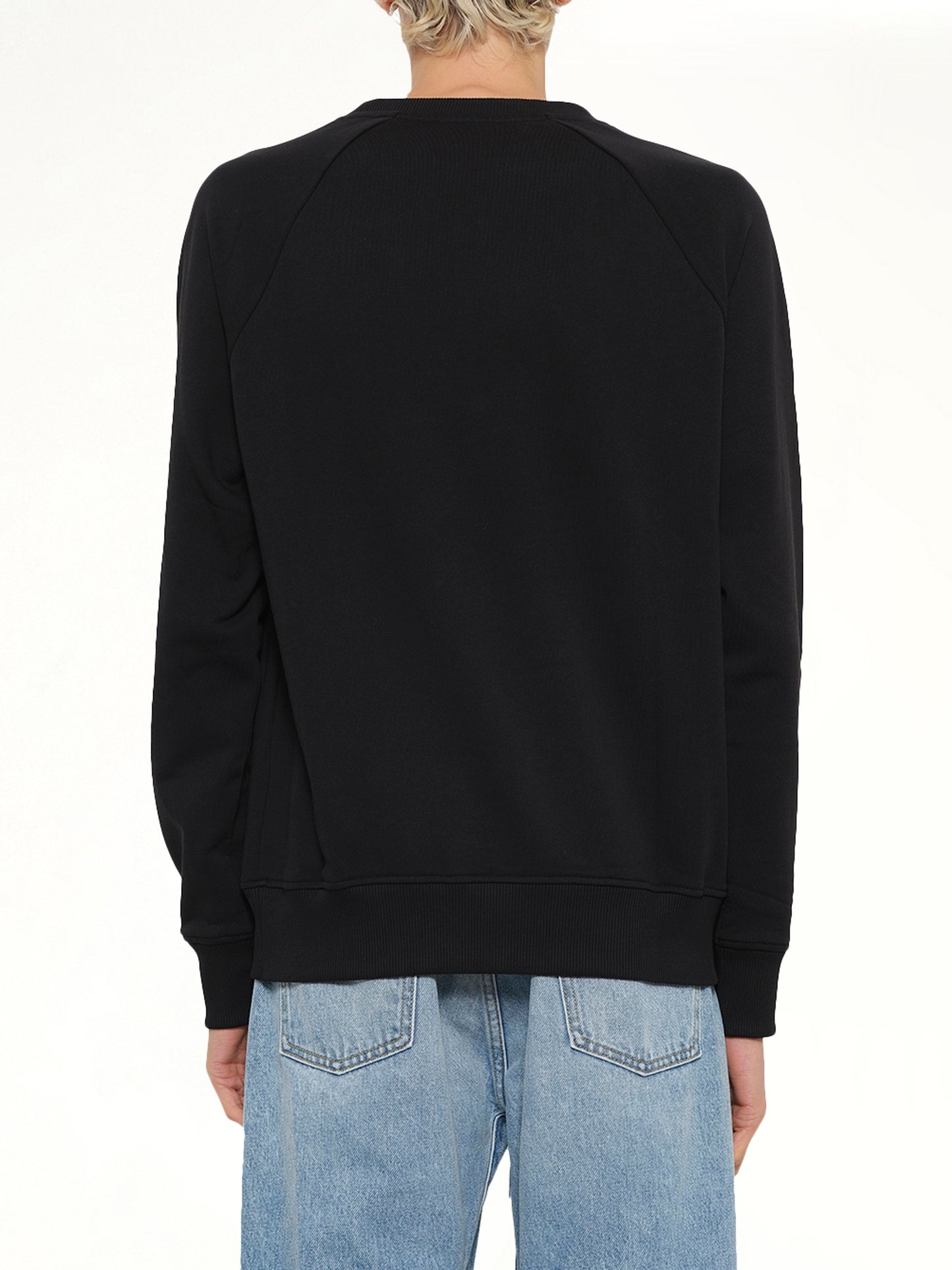 Balmain Print Sweatshirt in Black/White