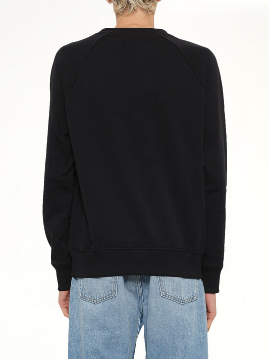 Balmain Print Sweatshirt in Black/White