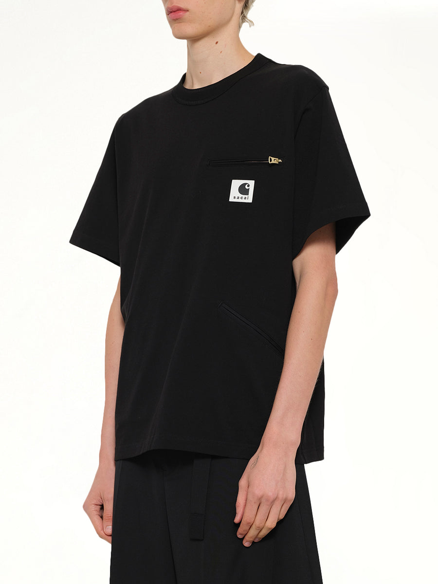 Carhartt WIP Cotton Jersey T-Shirt in Black