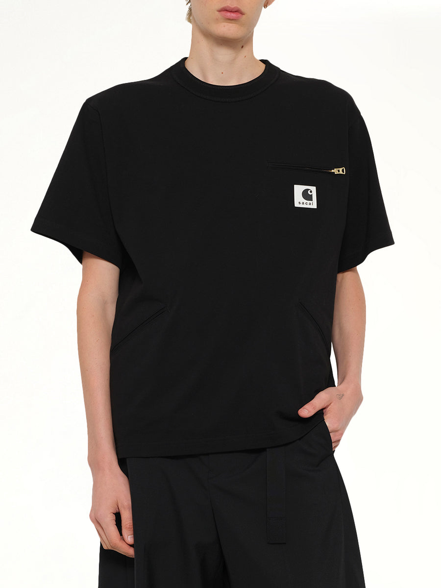 Carhartt WIP Cotton Jersey T-Shirt in Black