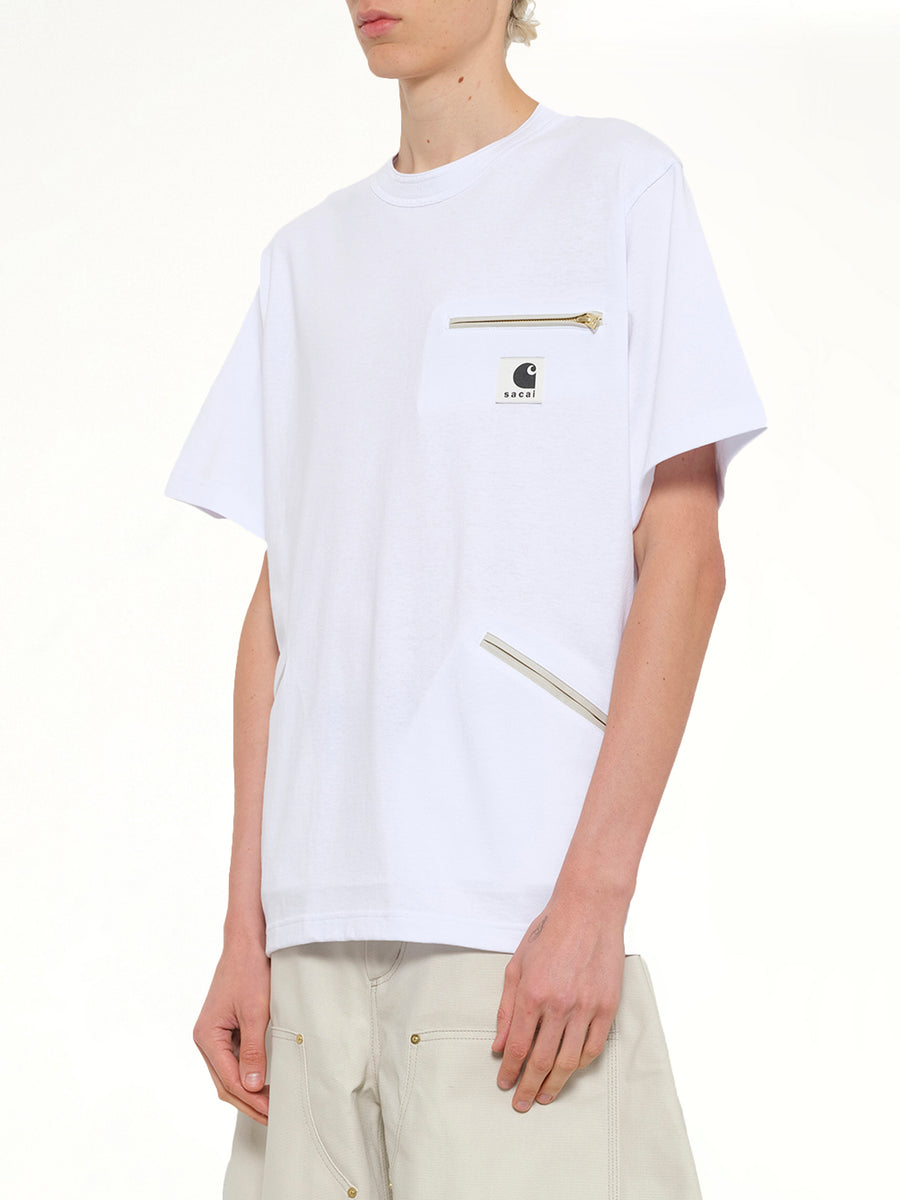 Carhartt WIP Cotton Jersey T-Shirt in White