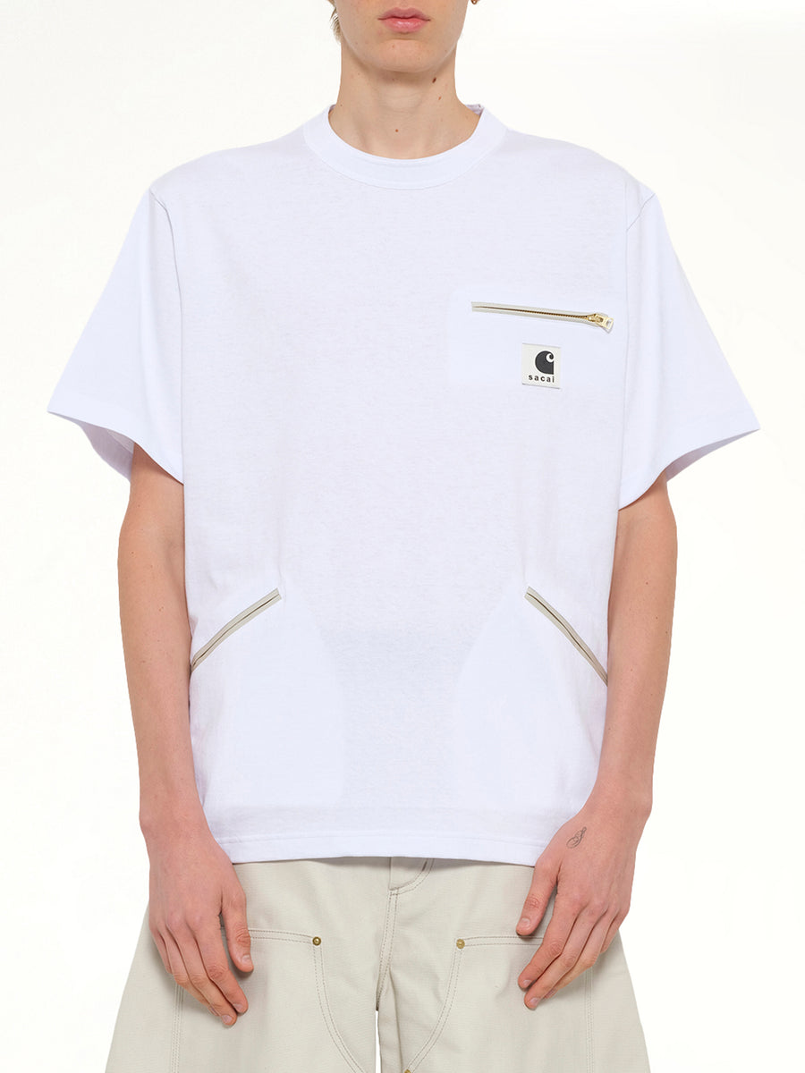 Carhartt WIP Cotton Jersey T-Shirt in White