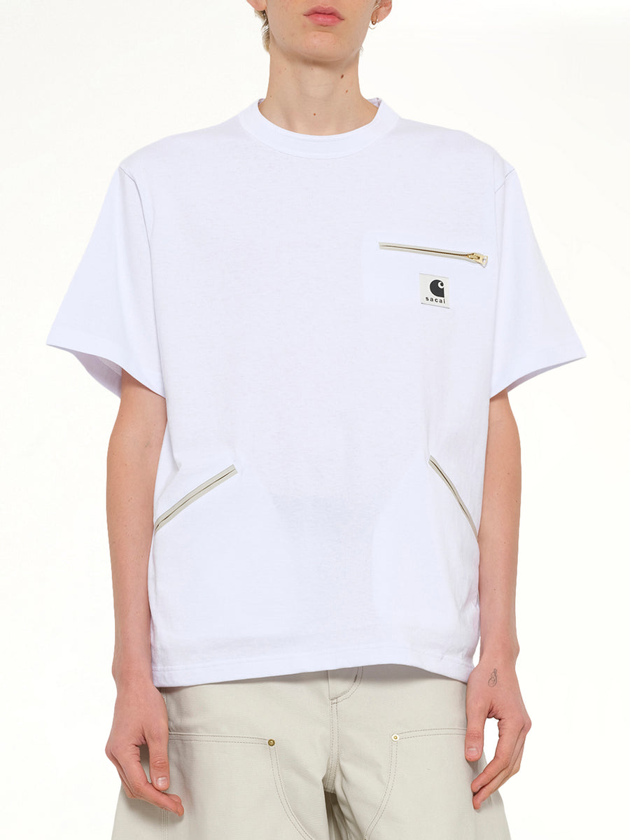 Carhartt WIP Cotton Jersey T-Shirt in White