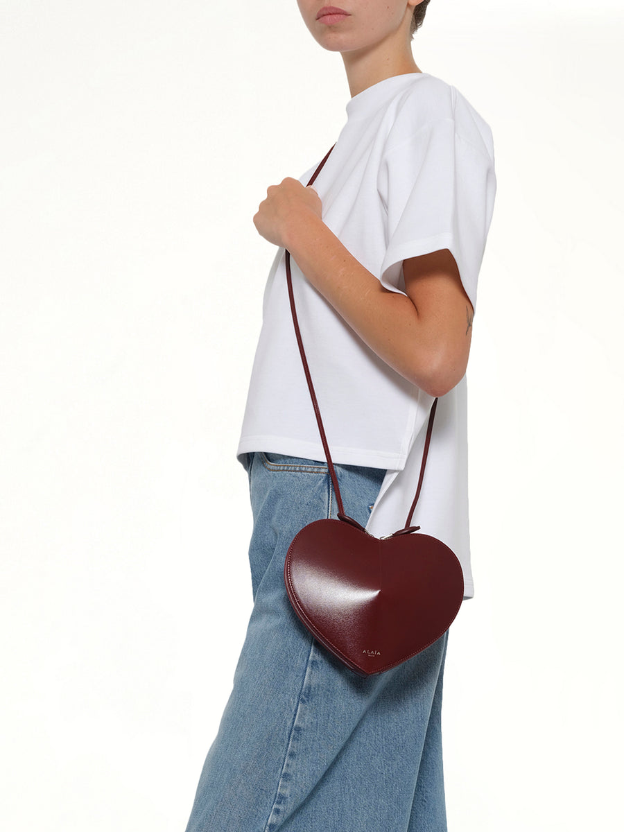 Le Coeur Bag in Rouge Grenat