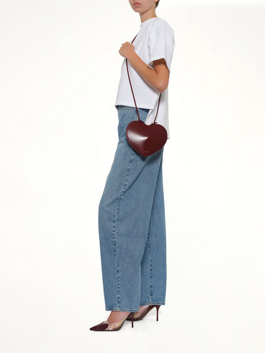 Le Coeur Bag in Rouge Grenat