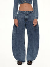 Petal Pants in Blue Denim