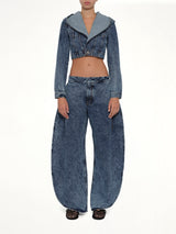 Petal Pants in Blue Denim