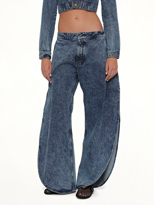 Petal Pants in Blue Denim