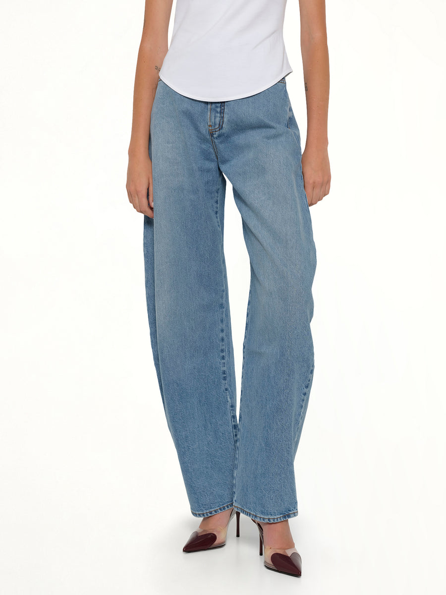 Round Pants in Cloudy Blue