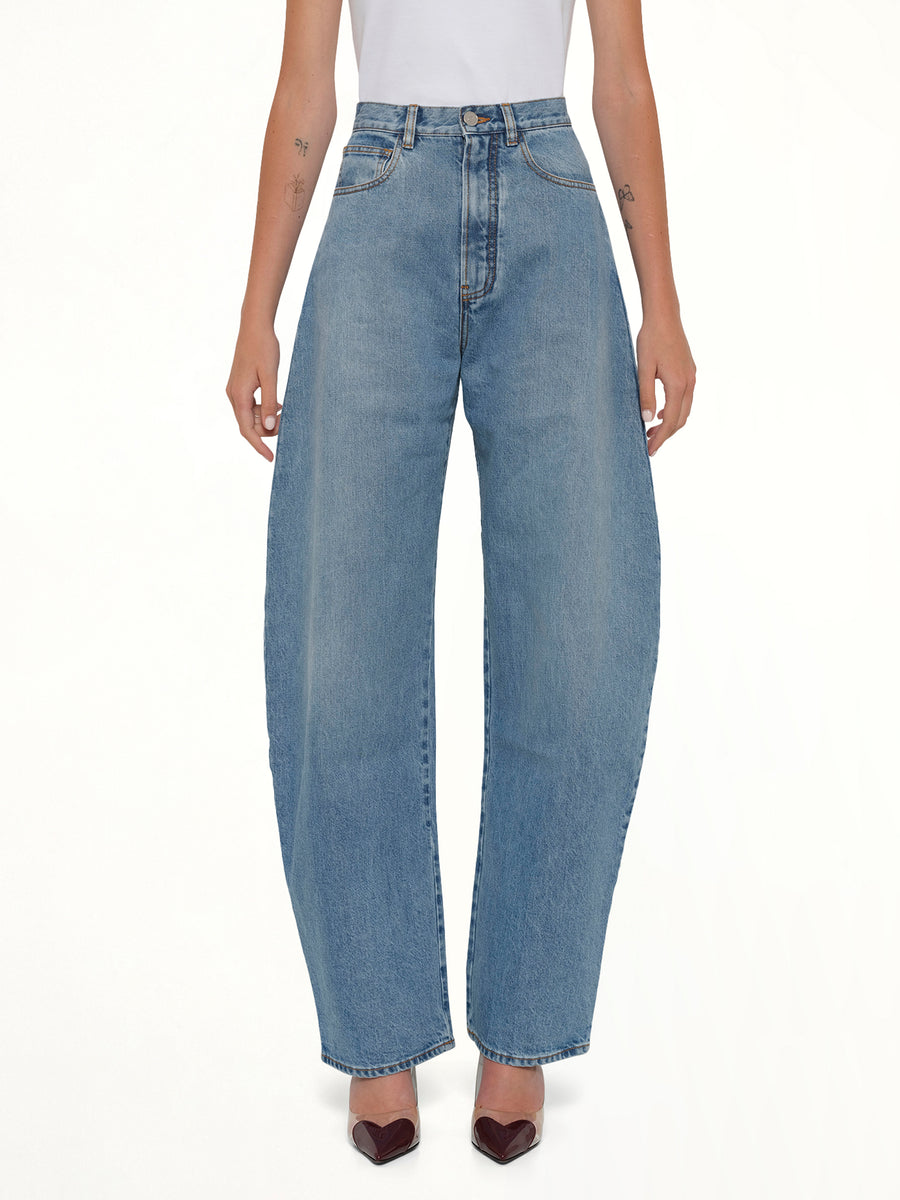 Round Pants in Cloudy Blue