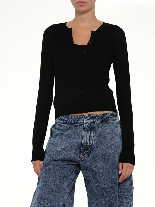 Layer Cardigan in Black