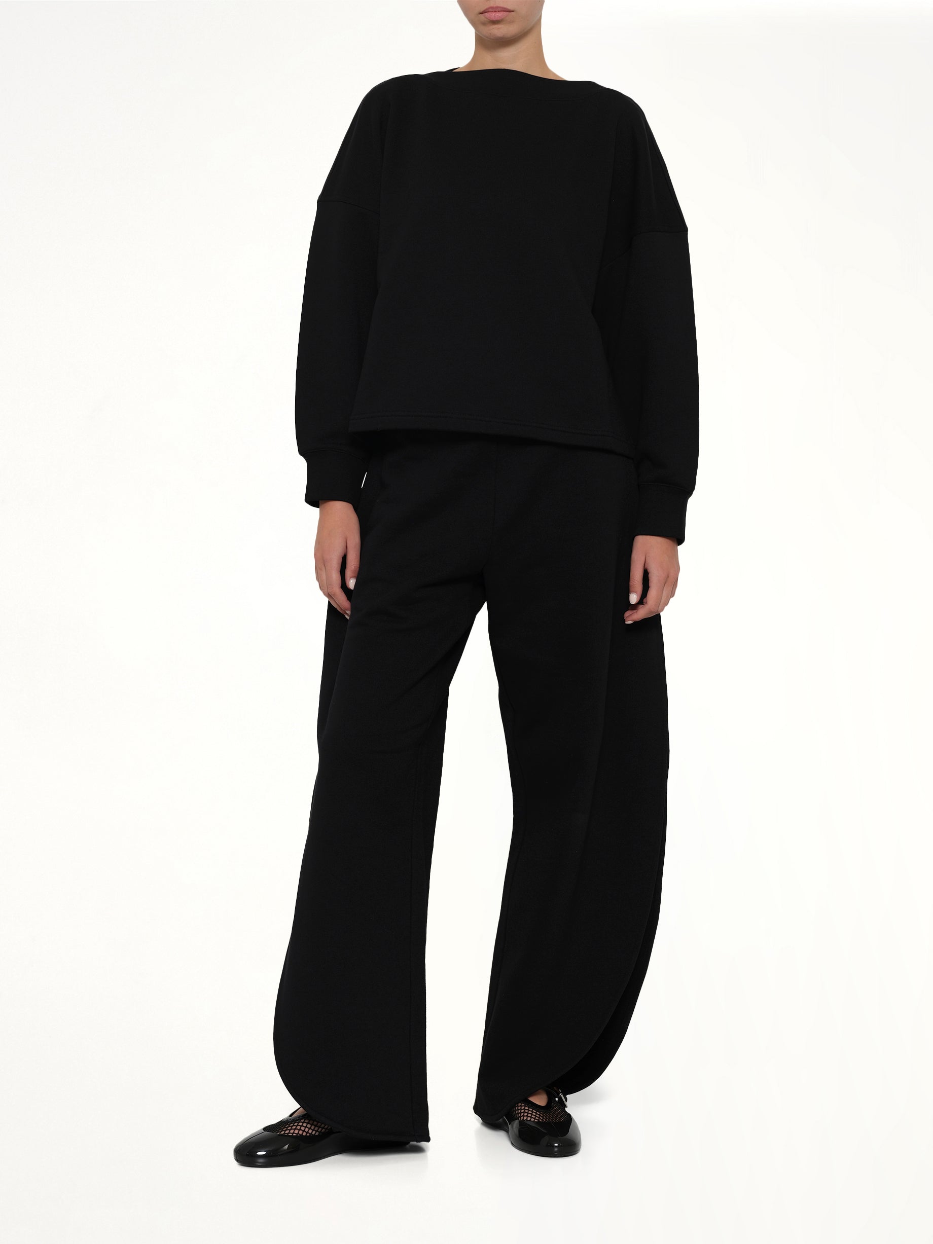 ALAIA Petal Joggers in Black Full Reference from MARAIS