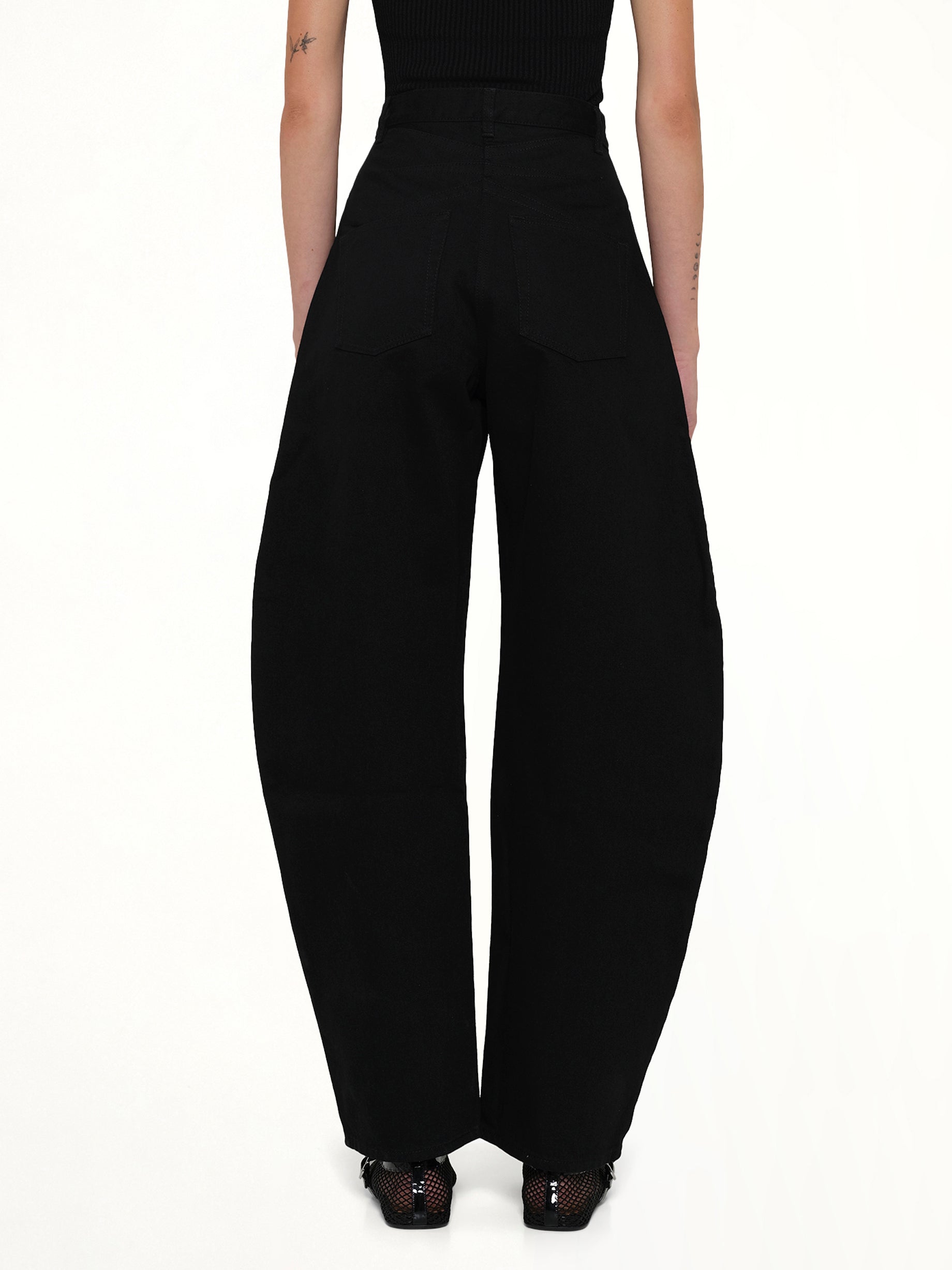 ALAIA , 
, Round Pants in Black Back View from MARAIS