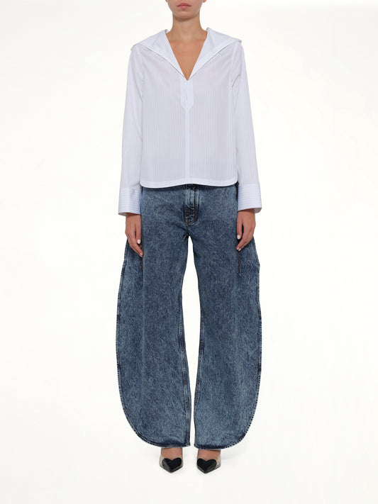 Hooded Shirt in White