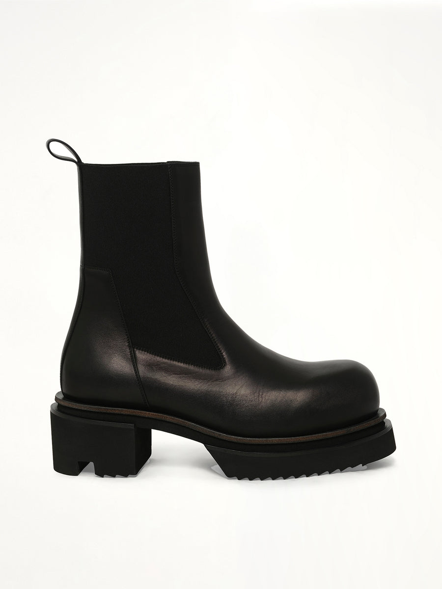 Beatle Bogun in Black Side View | RICK OWENS