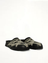 Megalace Mule Granola in Black Front View | RICK OWENS