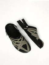 Megalace Mule Granola in Black Top View | RICK OWENS