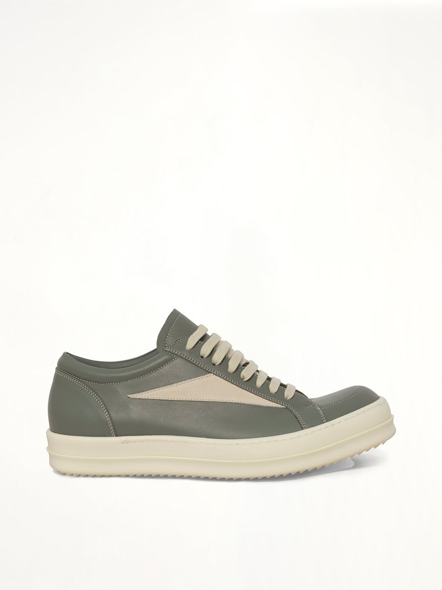 Vintage Sneaks in Euca/Milk Side View | RICK OWENS