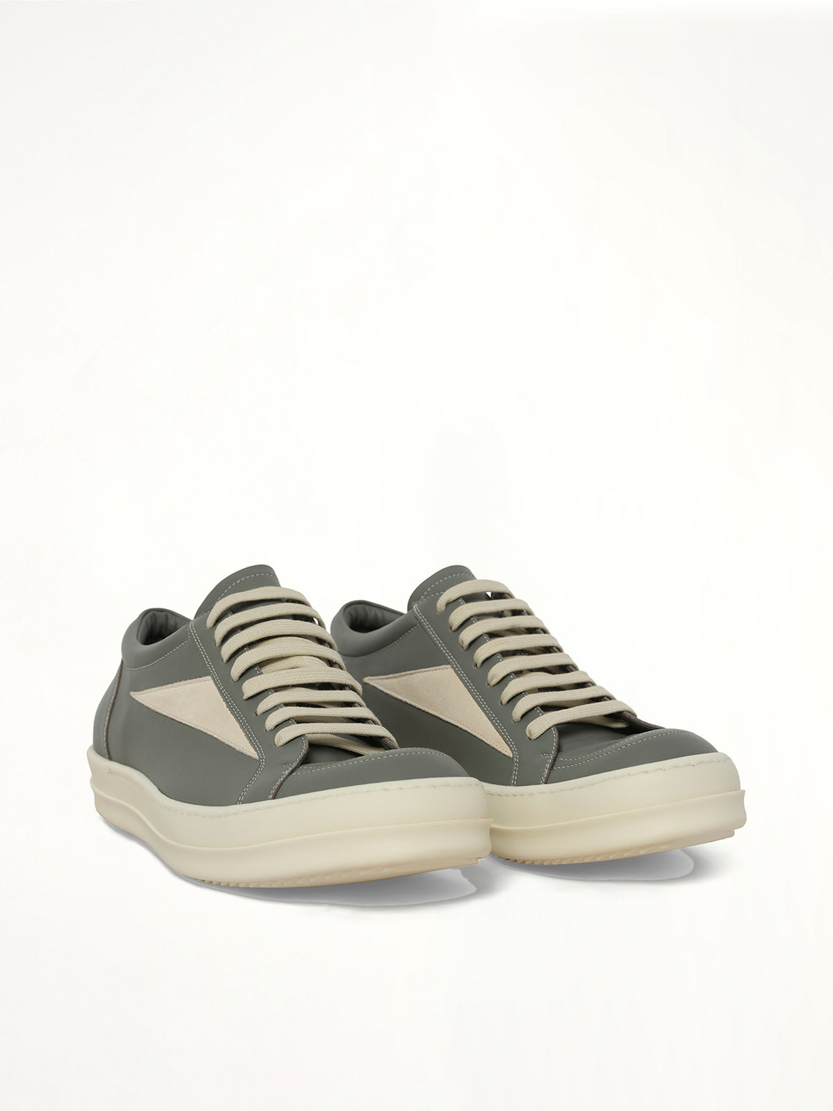 Vintage Sneaks in Euca/Milk Front View | RICK OWENS