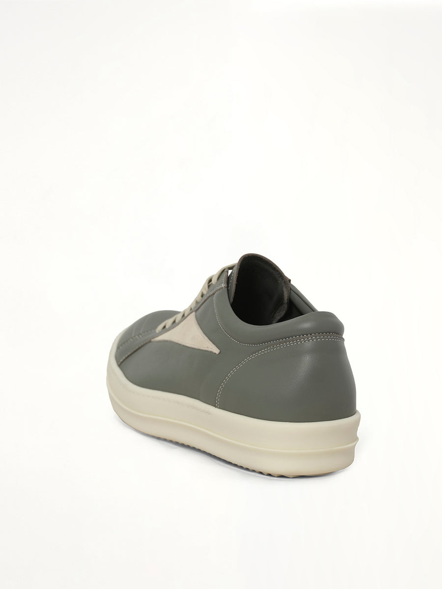 Vintage Sneaks in Euca/Milk Back View | RICK OWENS